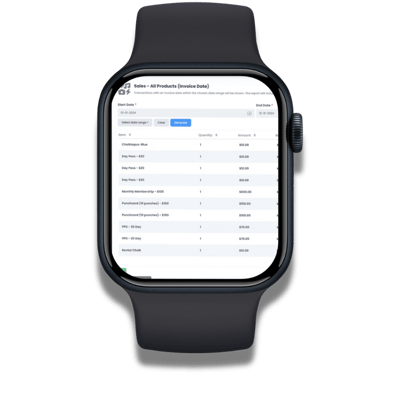 Smart watch invoices onsight pro