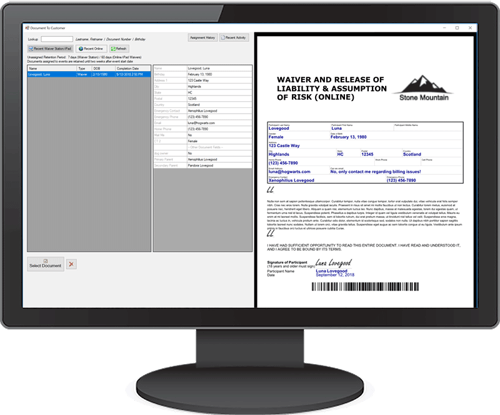 digital liability waivers for gun clubs and firing ranges