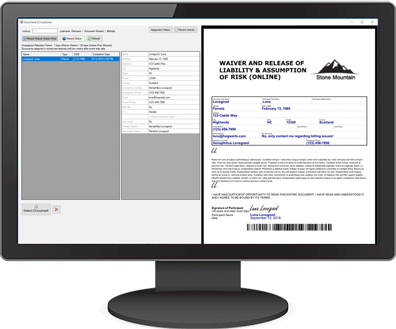 Digital Waivers